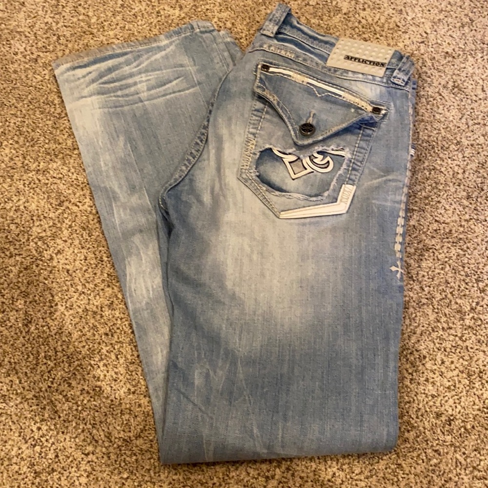 Affliction jeans, 34 extra long, like new